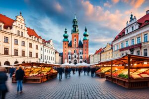 Rynek główny i Sukiennice w Krakowie