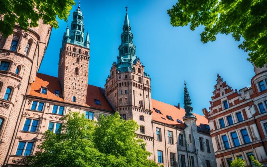 Zabytkowe Wały Chrobrego w Szczecinie