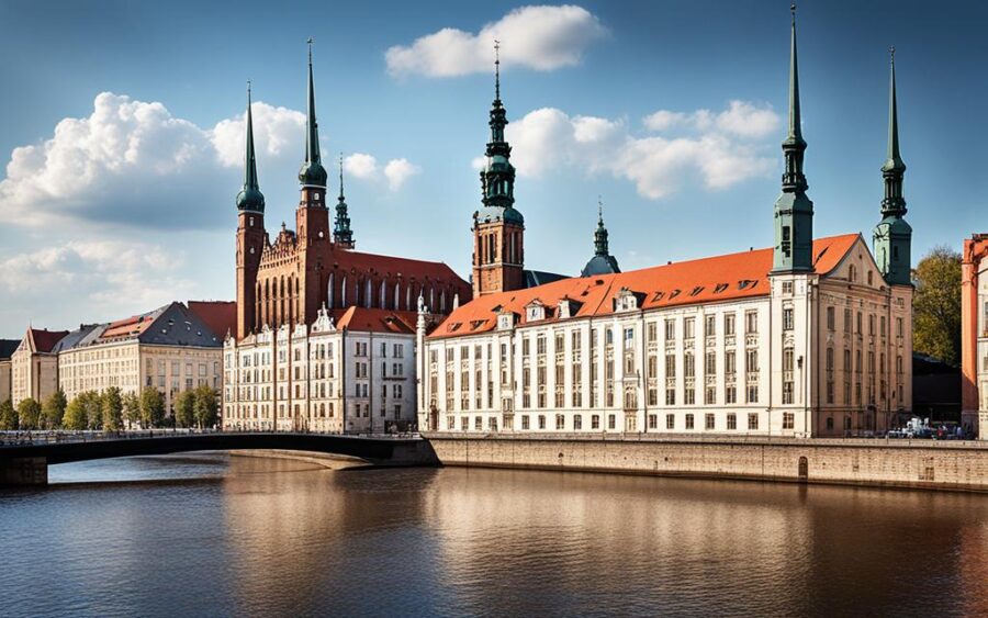 zabytkowe Wały Chrobrego w Szczecinie