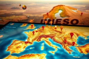 Mapa interaktywna: szlaki UNESCO w Europie