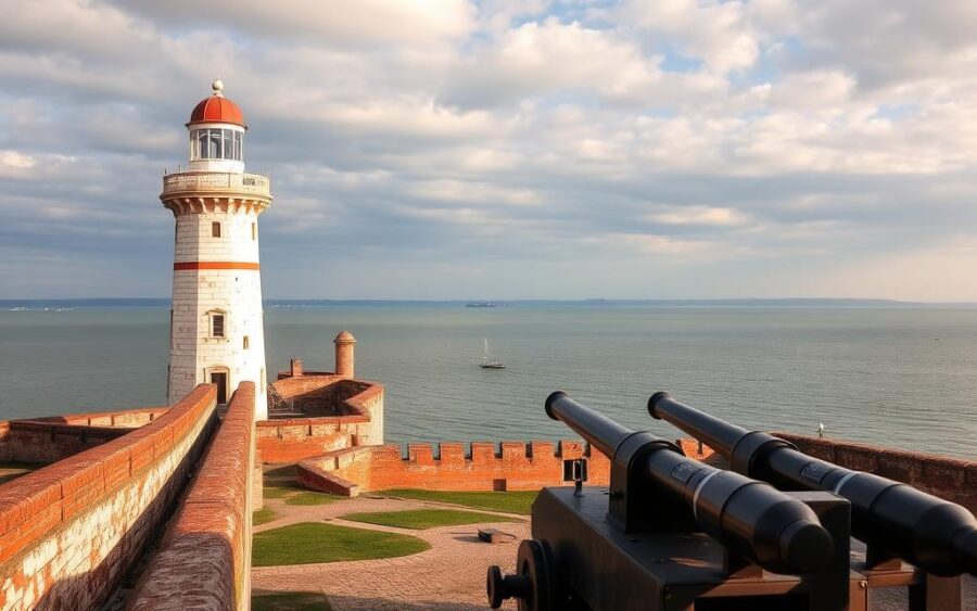 Wisłoujście latarnia i artyleria